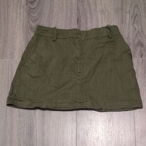 Forever 21 Olive Green Mini Skirt